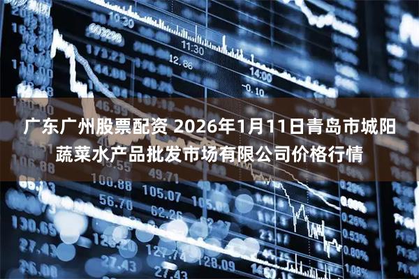 广东广州股票配资 2026年1月11日青岛市城阳蔬菜水产品批发市场有限公司价格行情